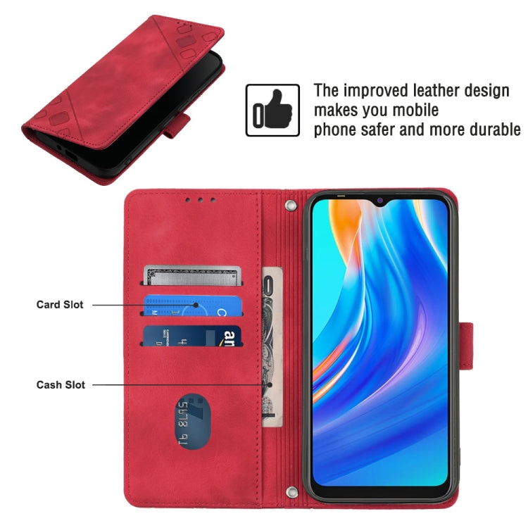 For Tecno Spark Go 2021 Skin-feel Embossed Leather Phone Case