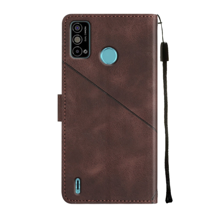 For Tecno Spark Go 2021 Skin-feel Embossed Leather Phone Case