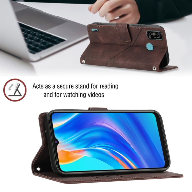 For Tecno Spark Go 2021 Skin-feel Embossed Leather Phone Case