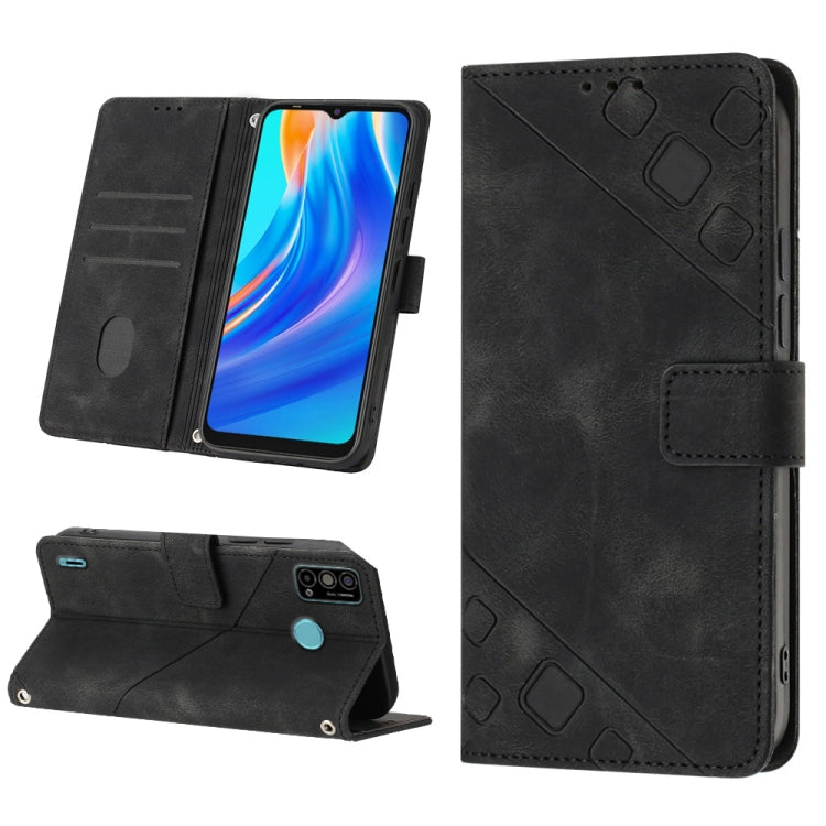 For Tecno Spark Go 2021 Skin-feel Embossed Leather Phone Case