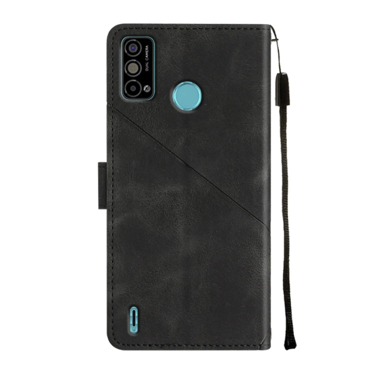 For Tecno Spark Go 2021 Skin-feel Embossed Leather Phone Case