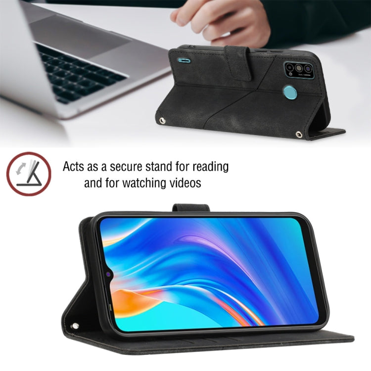 For Tecno Spark Go 2021 Skin-feel Embossed Leather Phone Case
