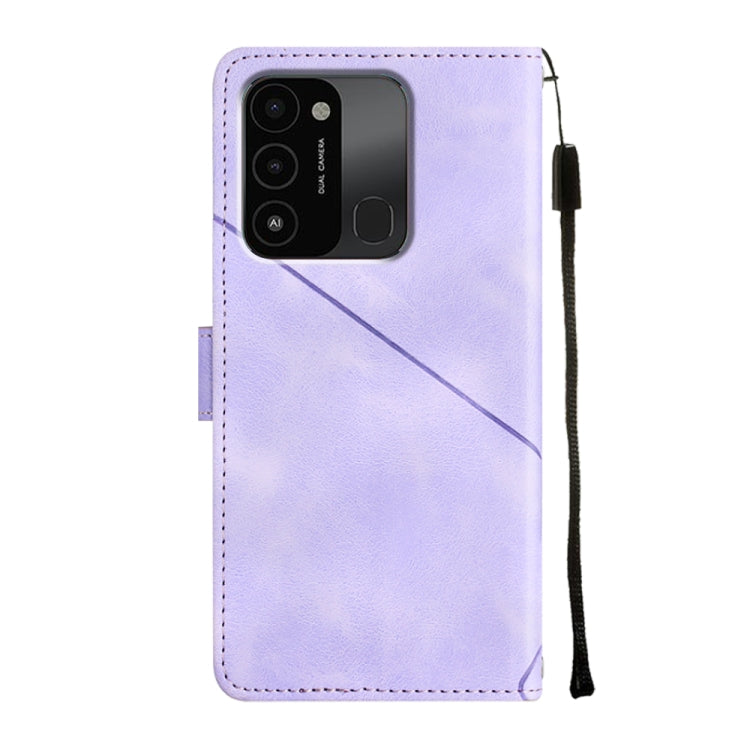 For Tecno Spark Go 2022 Skin-feel Embossed Leather Phone Case