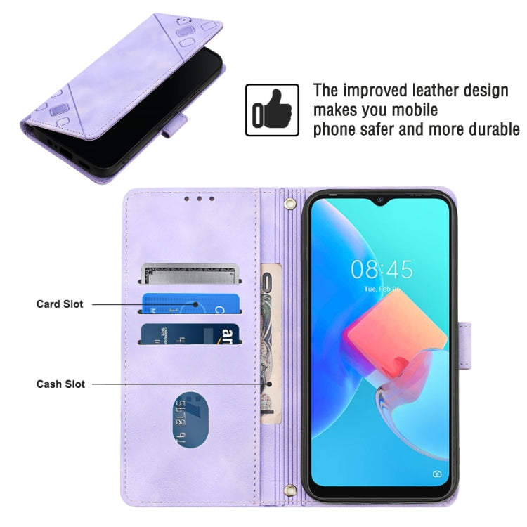 For Tecno Spark Go 2022 Skin-feel Embossed Leather Phone Case