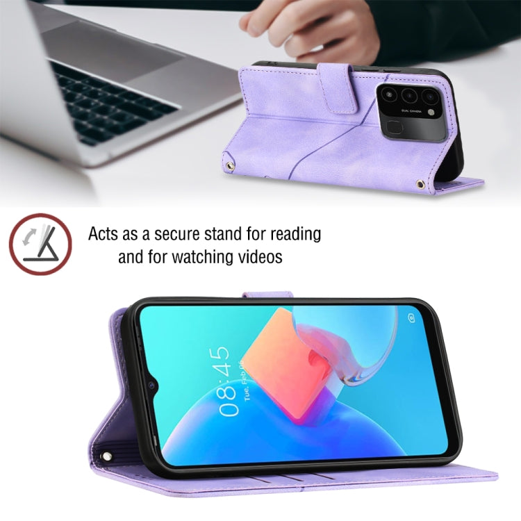For Tecno Spark Go 2022 Skin-feel Embossed Leather Phone Case