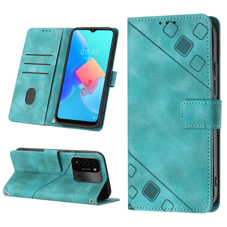 For Tecno Spark Go 2022 Skin-feel Embossed Leather Phone Case
