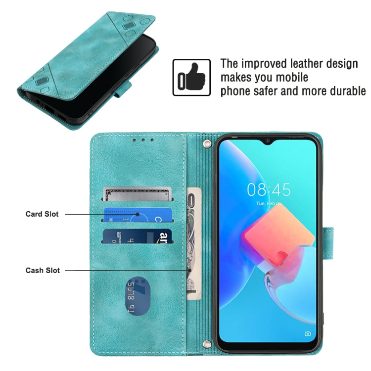 For Tecno Spark Go 2022 Skin-feel Embossed Leather Phone Case