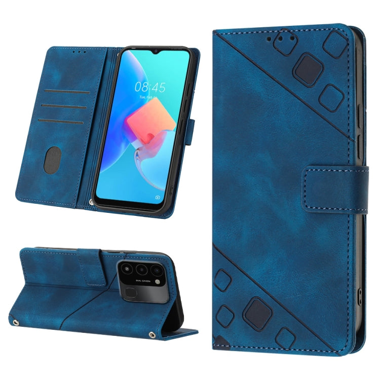 For Tecno Spark Go 2022 Skin-feel Embossed Leather Phone Case