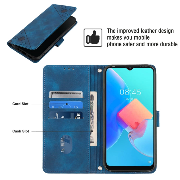 For Tecno Spark Go 2022 Skin-feel Embossed Leather Phone Case