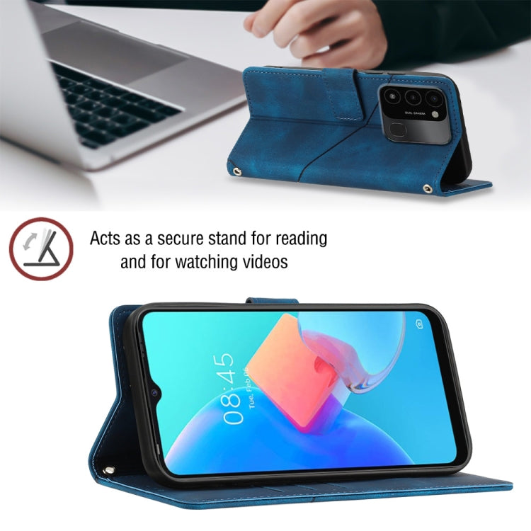 For Tecno Spark Go 2022 Skin-feel Embossed Leather Phone Case
