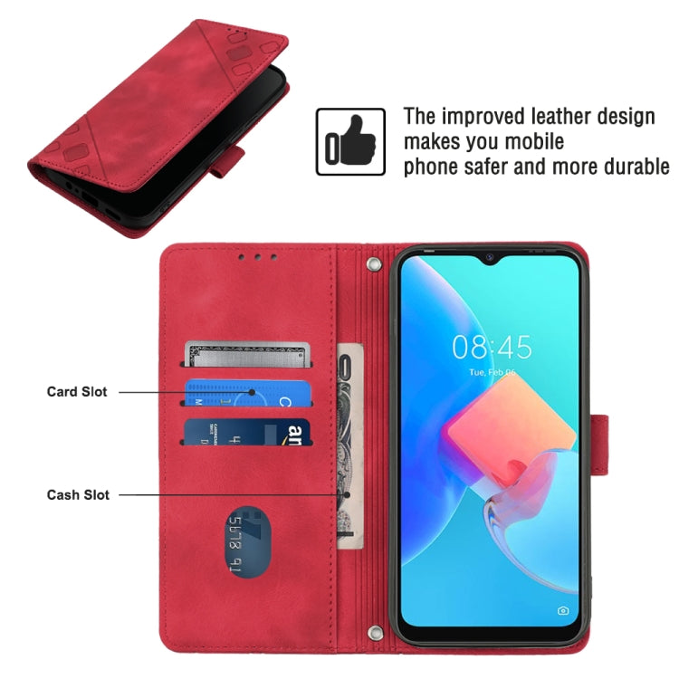 For Tecno Spark Go 2022 Skin-feel Embossed Leather Phone Case