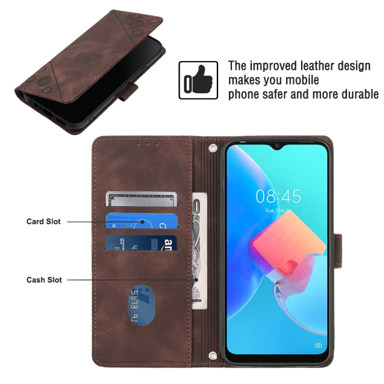 For Tecno Spark Go 2022 Skin-feel Embossed Leather Phone Case