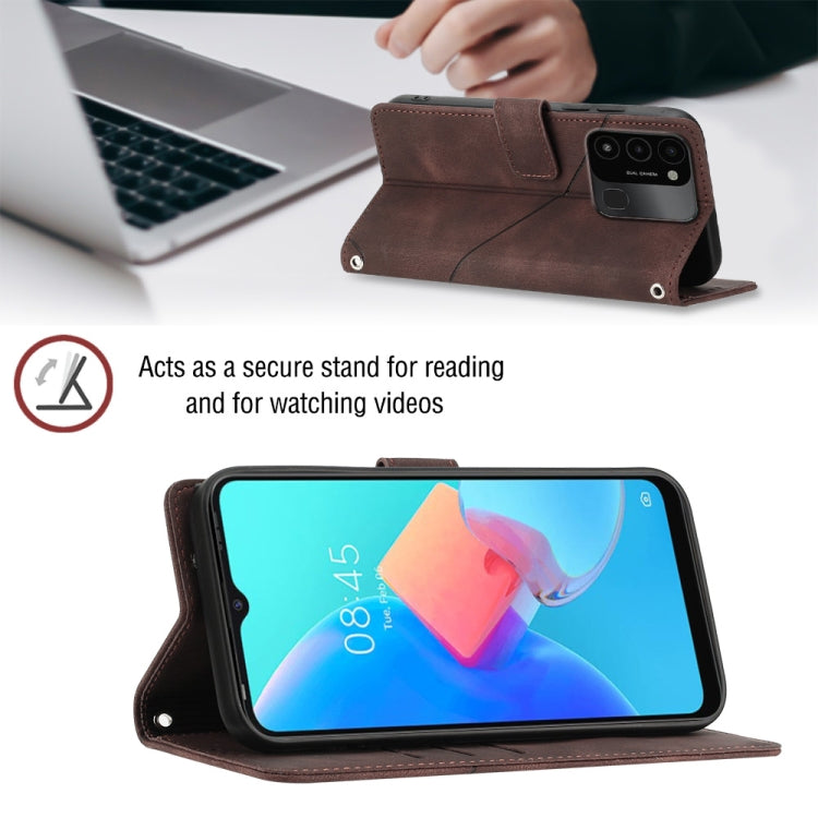 For Tecno Spark Go 2022 Skin-feel Embossed Leather Phone Case