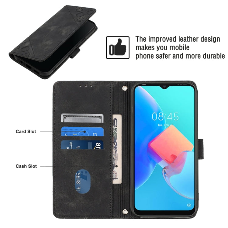 For Tecno Spark Go 2022 Skin-feel Embossed Leather Phone Case