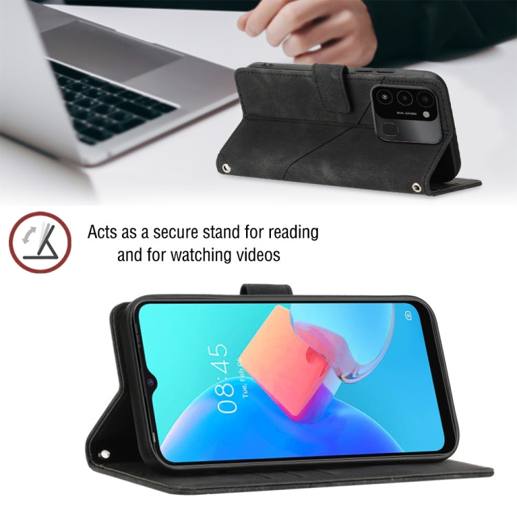 For Tecno Spark Go 2022 Skin-feel Embossed Leather Phone Case