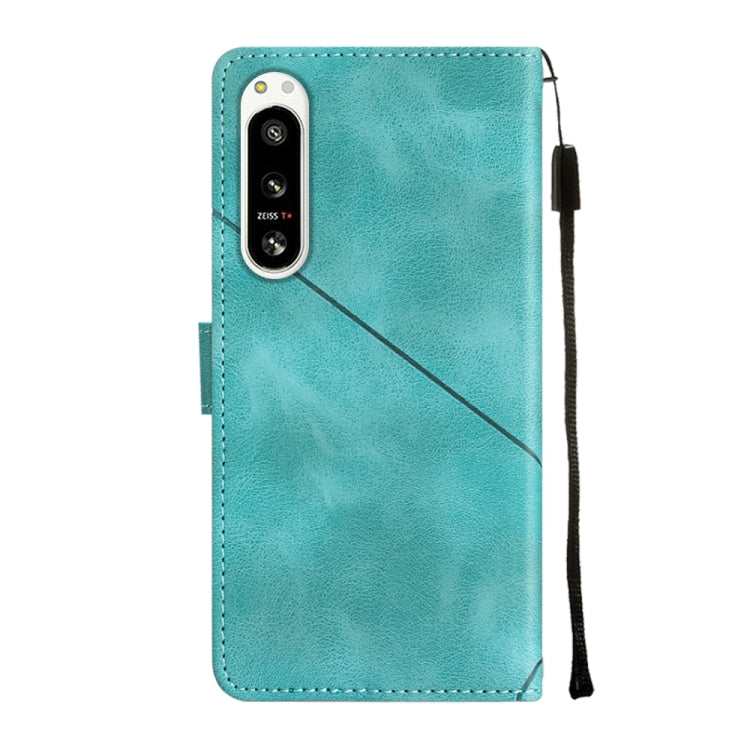 For Sony Xperia 5 IV Skin-feel Embossed Leather Phone Case