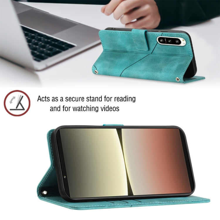 For Sony Xperia 5 IV Skin-feel Embossed Leather Phone Case