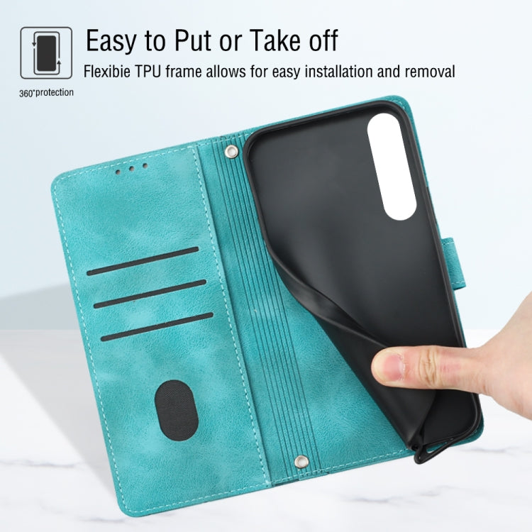 For Sony Xperia 5 IV Skin-feel Embossed Leather Phone Case