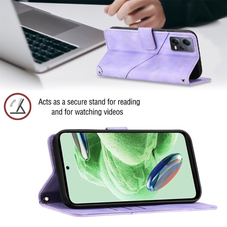 For Xiaomi Redmi Note 12 Global Skin-feel Embossed Leather Phone Case