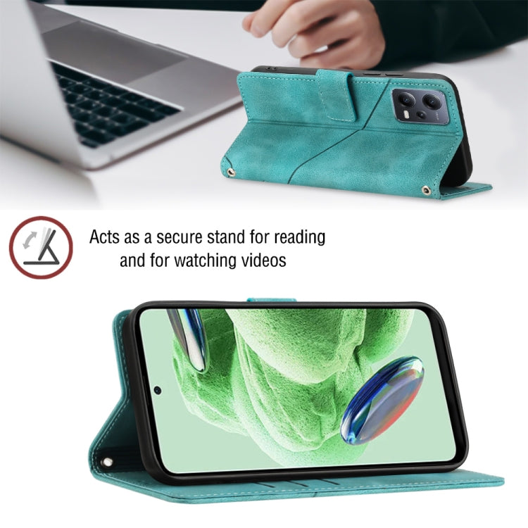 For Xiaomi Redmi Note 12 Global Skin-feel Embossed Leather Phone Case
