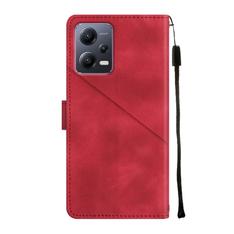 For Xiaomi Redmi Note 12 Global Skin-feel Embossed Leather Phone Case