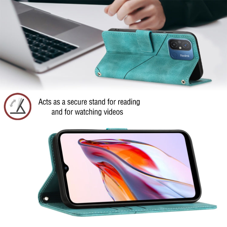 For Xiaomi Redmi 12C / 11A 4G Skin-feel Embossed Leather Phone Case