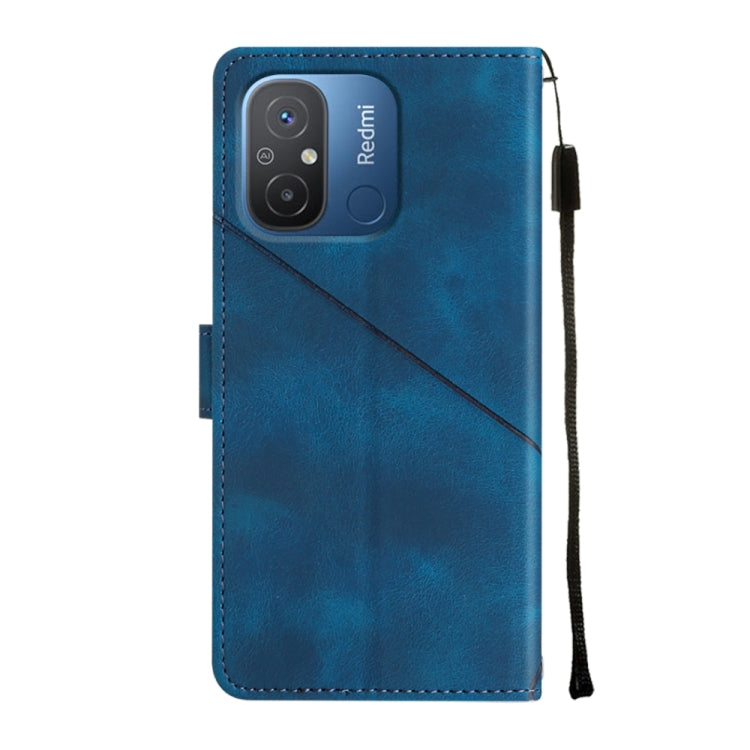 For Xiaomi Redmi 12C / 11A 4G Skin-feel Embossed Leather Phone Case