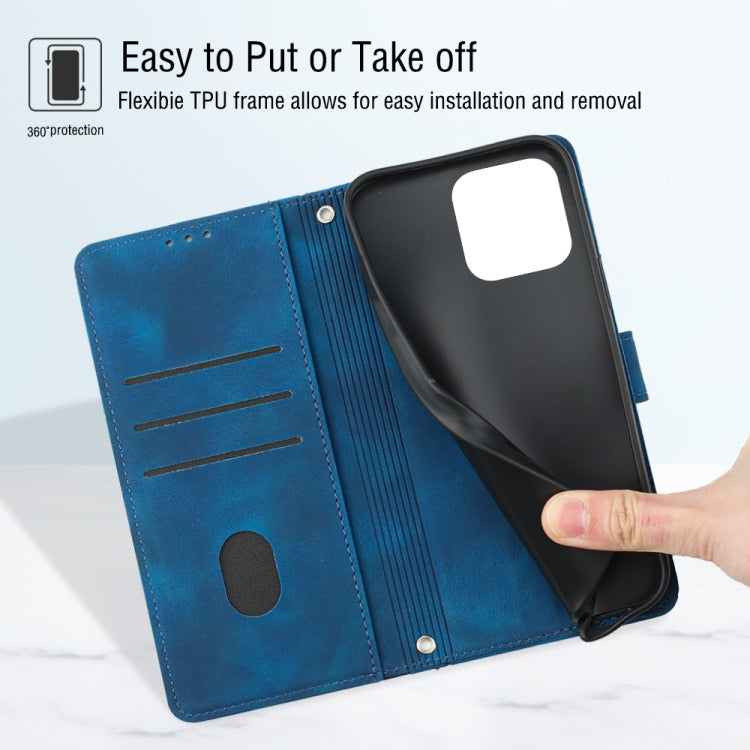 For Xiaomi Redmi 12C / 11A 4G Skin-feel Embossed Leather Phone Case