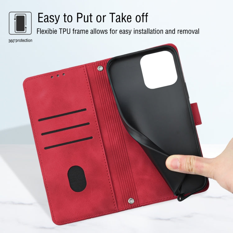 For Xiaomi Redmi 12C / 11A 4G Skin-feel Embossed Leather Phone Case
