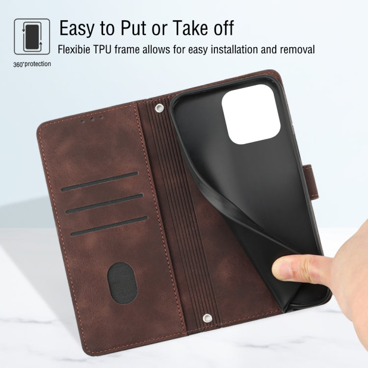 For Xiaomi Redmi 12C / 11A 4G Skin-feel Embossed Leather Phone Case