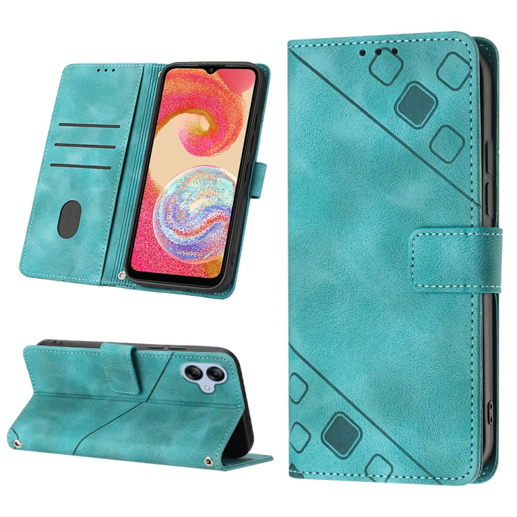 For Samsung Galaxy A04e / F04 / M04 Skin-feel Embossed Leather Phone Case