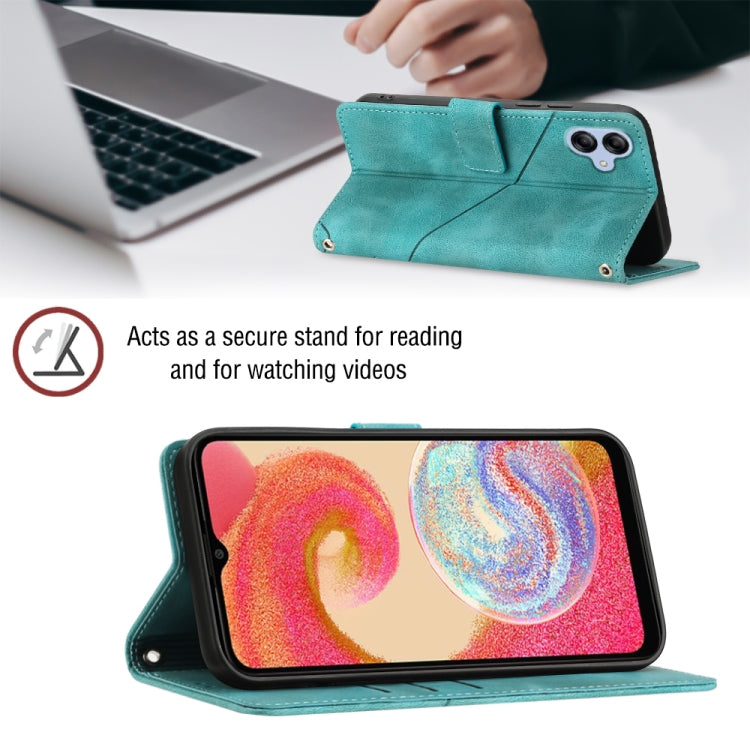 For Samsung Galaxy A04e / F04 / M04 Skin-feel Embossed Leather Phone Case