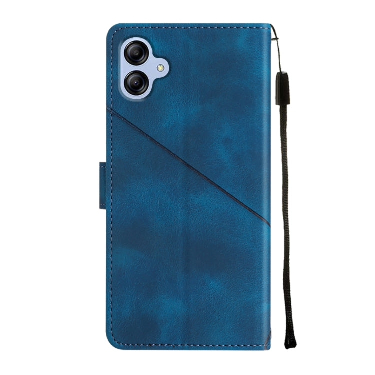 For Samsung Galaxy A04e / F04 / M04 Skin-feel Embossed Leather Phone Case