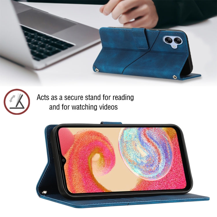 For Samsung Galaxy A04e / F04 / M04 Skin-feel Embossed Leather Phone Case