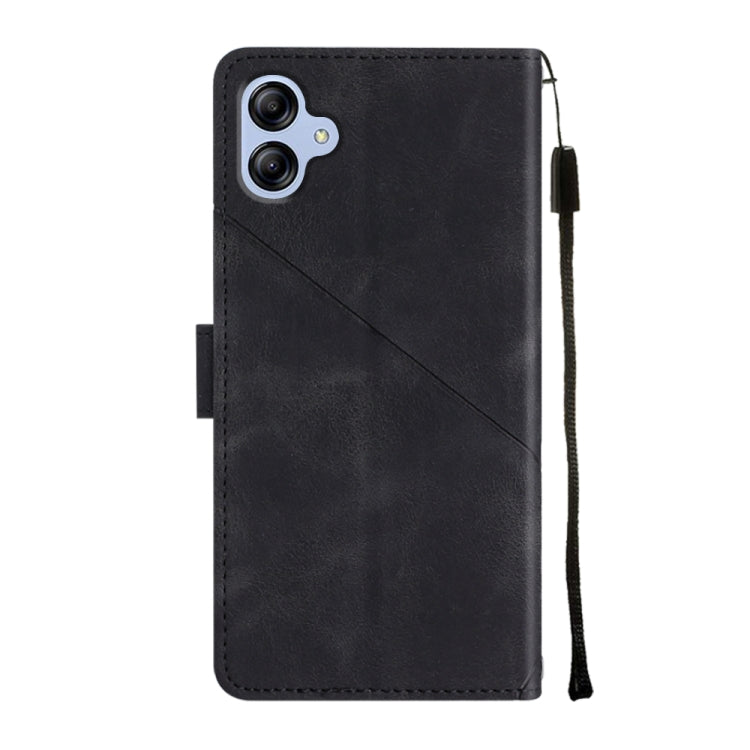 For Samsung Galaxy A04e / F04 / M04 Skin-feel Embossed Leather Phone Case