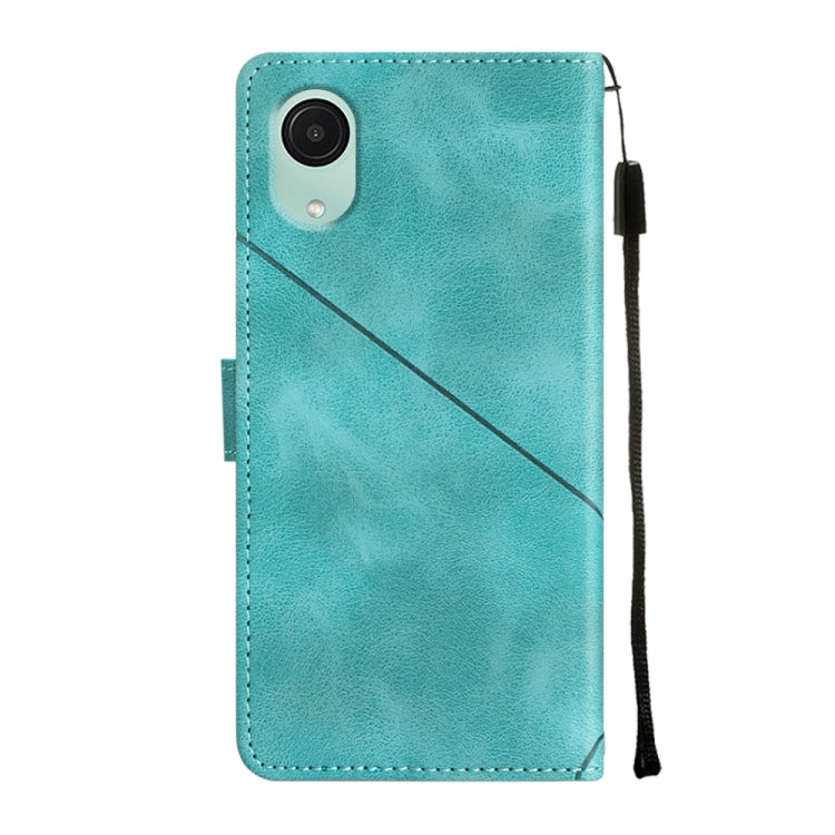 For Samsung Galaxy A04 Core Skin-feel Embossed Leather Phone Case