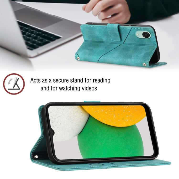 For Samsung Galaxy A04 Core Skin-feel Embossed Leather Phone Case