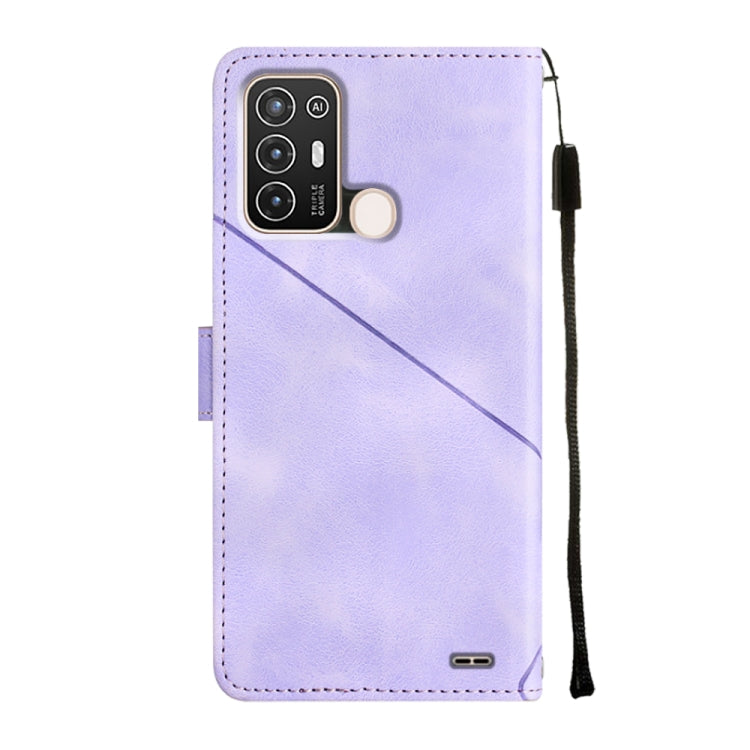 For ZTE Blade A52 Skin-feel Embossed Leather Phone Case
