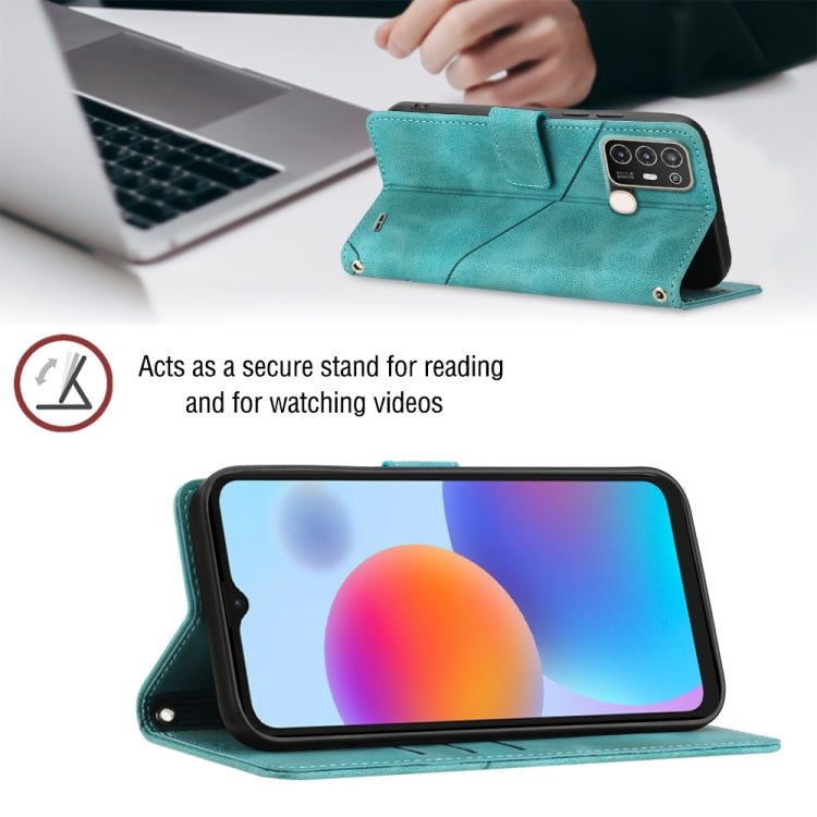 For ZTE Blade A52 Skin-feel Embossed Leather Phone Case