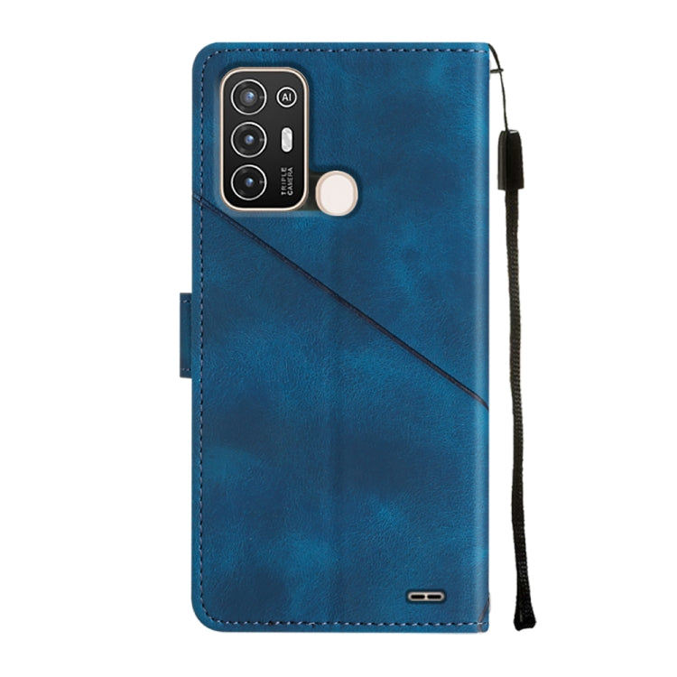 For ZTE Blade A52 Skin-feel Embossed Leather Phone Case