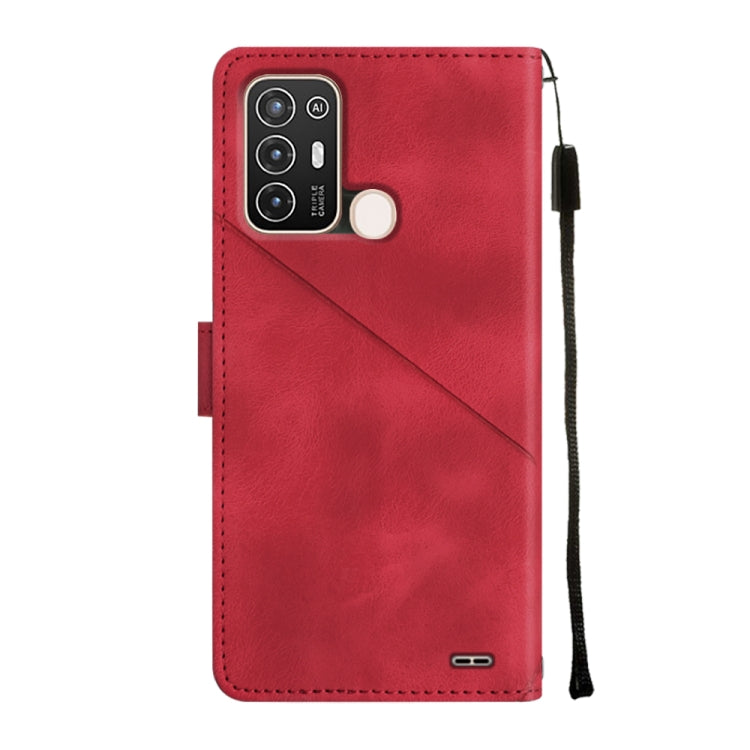 For ZTE Blade A52 Skin-feel Embossed Leather Phone Case