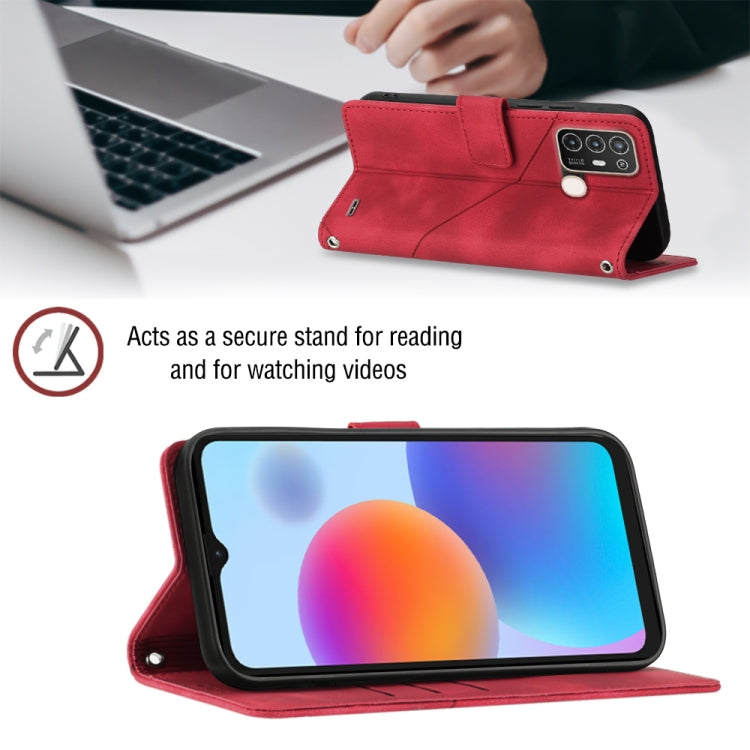 For ZTE Blade A52 Skin-feel Embossed Leather Phone Case