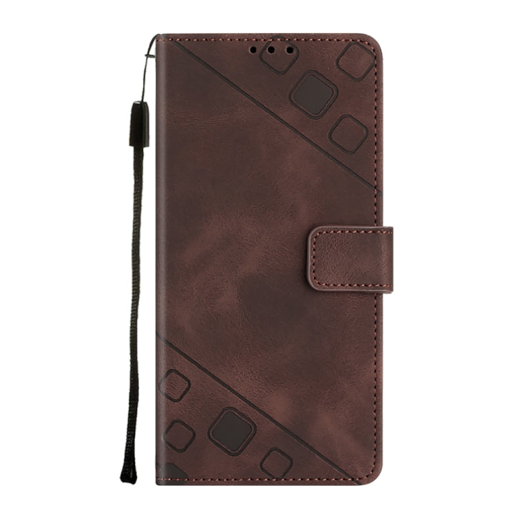 For ZTE Blade A52 Skin-feel Embossed Leather Phone Case