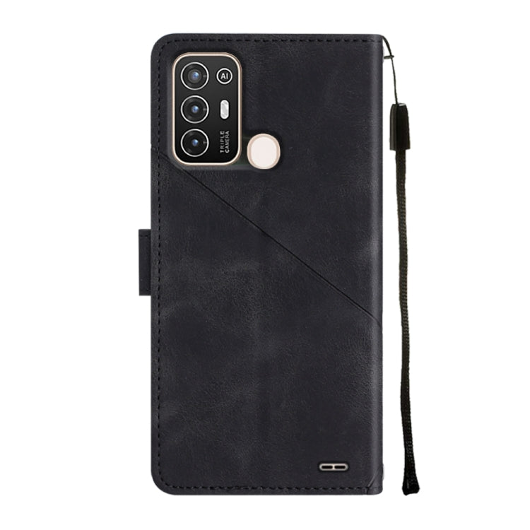 For ZTE Blade A52 Skin-feel Embossed Leather Phone Case