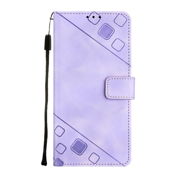 For ZTE Blade A72 Skin-feel Embossed Leather Phone Case