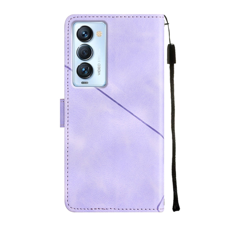 For Tecno Camon 18 Premier Skin-feel Embossed Leather Phone Case