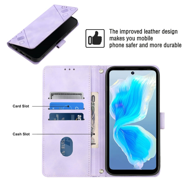 For Tecno Camon 18 Premier Skin-feel Embossed Leather Phone Case