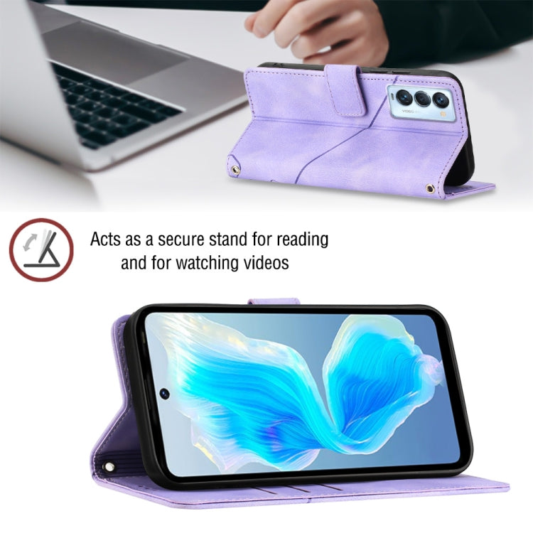 For Tecno Camon 18 Premier Skin-feel Embossed Leather Phone Case