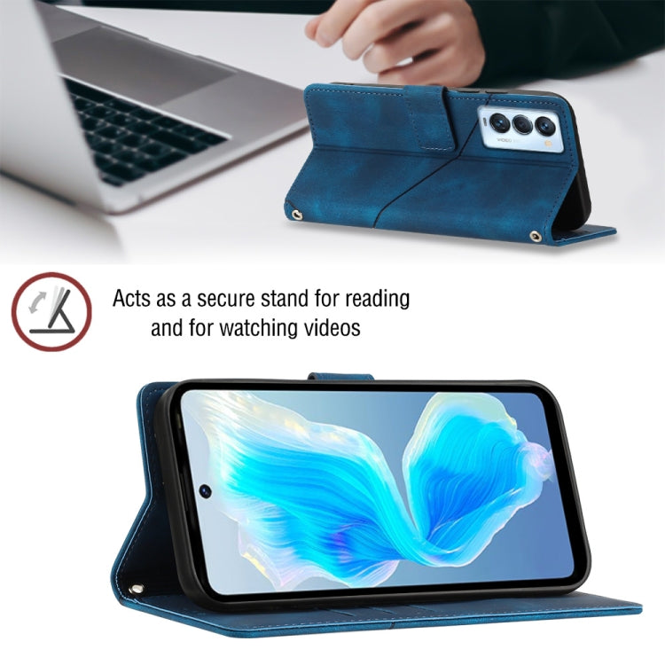 For Tecno Camon 18 Premier Skin-feel Embossed Leather Phone Case