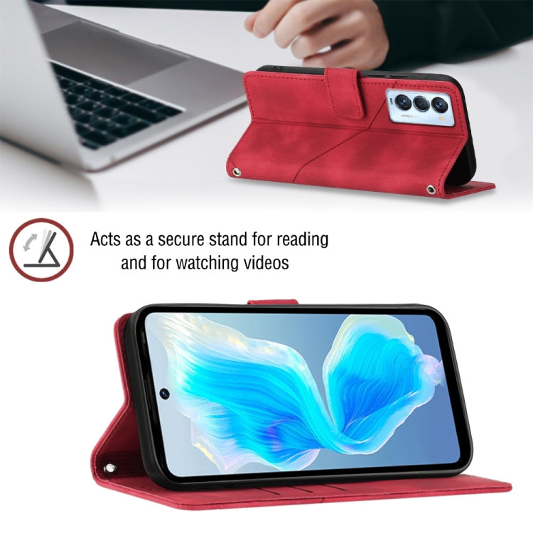For Tecno Camon 18 Premier Skin-feel Embossed Leather Phone Case